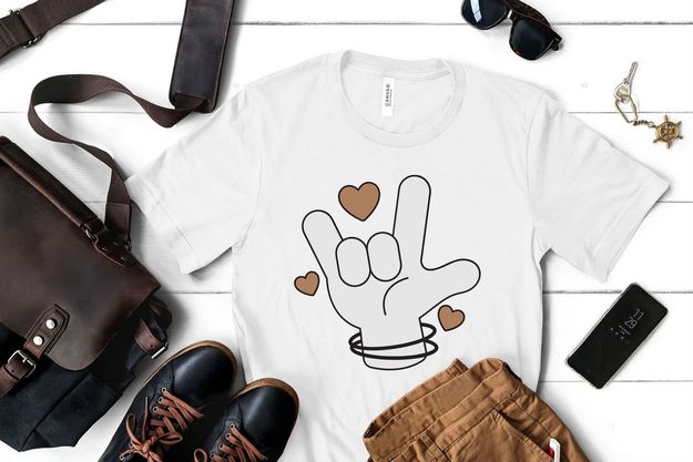 ASL-themed t-shirt