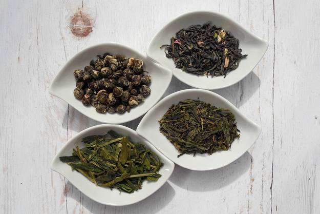 four types of green tea