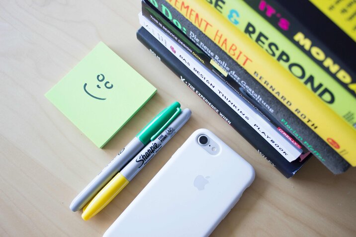 Stack of books on the table